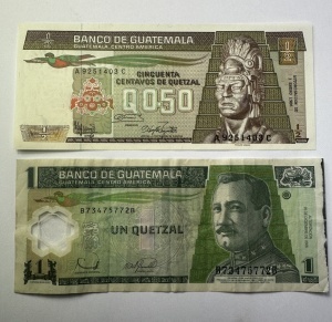 Set Bancnote - Guatemala - 1/2 + 1 Quetzal