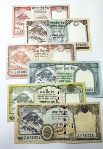 Set Bancnote - Nepal - 5/10/20/50/100/500 Rupii