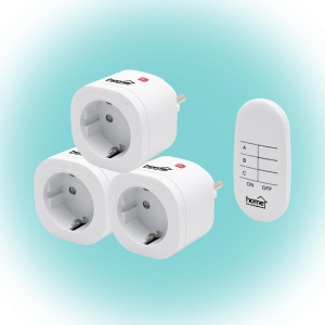 Set prize telecomandabile 3000 W, 3 prize telecomanda
