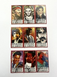 Set timbre Republica Djibouti 2011 – Artiști internaționali - Img 2