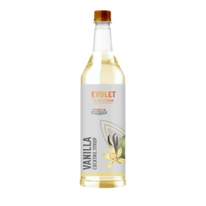 Sirop concentrat pentru cafea, cocktail, prajituri, aroma VANILIE, 1L, Evolet