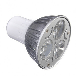 Spot led izzó, 3W, 3 x 1W, 3 led, E17 foglalat, 220V, hideg fény, VKTools - Img 2