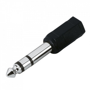 STEREO adapter dugó, 6.3 jack 6.3 dad to 3.5 jack 3.5 mum, fekete , Lumberg - Img 3