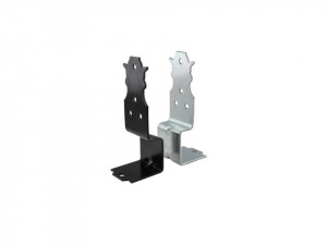 Suport sustinere stalp pergola, 2 piese, 205 x 65mm, negru, F.F. GROUP - Img 1