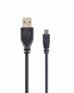 Táp- és adatkábel, 30 cm, USB 2.0 – mini-USB, Gembird - Img 2