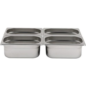Tava Hendi Gastronorm GN 1/4 200 mm 5.5 lt - gama Profi Line, otel inoxidabil - Img 2