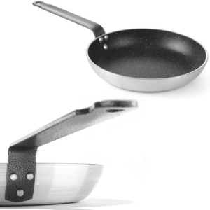 Tigaie aluminiu Marable Professional Hendi ,24 cm diametru x 4,2 cm inaltime ,baza 18 cm ,aluminiu, strat anti-aderent, maner din otel acoperit epoxidic - Img 2
