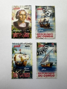 Timbre Republica Congo 2012 – Cristofor Columb și corăbiile sale
