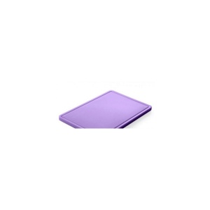 Tocator violet, 26.5x32.5x(H)1.2 cm - GN1/2, cu sant de scurgere, polietilena HDPE 500, respecta normele de igiena HACCP, Hendi - Img 2