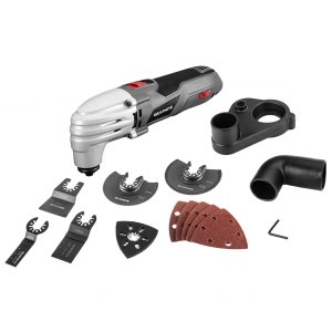 Unealta multifunctionala 250W, rata de oscilatie 15000-21000 rpm, cutie de transport si accesorii