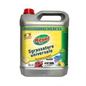 Univerzális zsírtalanító folyadék permetezővel, 5 l, citromillatú, XXL-es gazdaságos kiszerelés, zsírtalanító, Royal