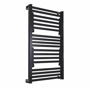Uscător electric de prosoape montat pe perete, negru, 345 W - Img 1
