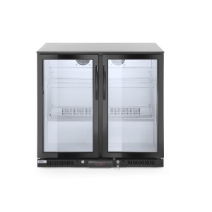 Vitrina frigorifica pentru bar, 198L, 2 usi batante, iluminat LED, 900x500x(H)900mm - Img 2