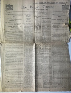Ziar Istoric - Anglia - The British Gazette, nr. 5, 10 mai 1926, publicat de His Majesty’s Stationery Office în timpul Grevei Generale din Marea Britanie (1926). - Img 2