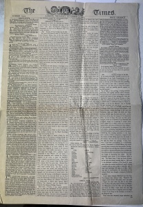 Ziar Istoric - Marea Britanie – The Times, 7 noiembrie 1805 – Rapoarte oficiale după Bătălia de la Trafalgar
