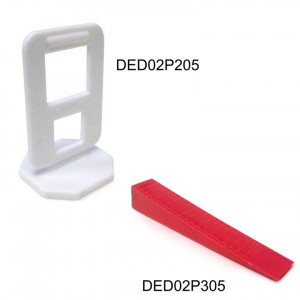 50 darabos kiegyenlítő ék készlet csempékhez, 6-12mm, Dedra