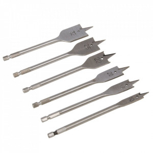 6 darabos fafaragó készlet, szénacél, 10-32 mm, Silverline - Img 2