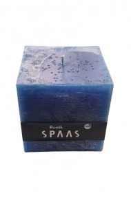 6 db-os professzionális gyertya készlet, 6 x 900gr, kék, 10,2 x 10 x 10cm, égési idő 65 óra/fény, SPAAS - Img 2