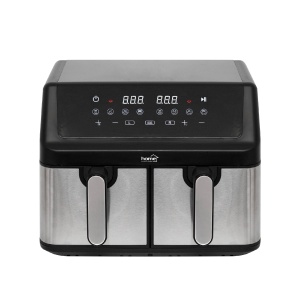 Airfryer dublu cu aer cald, 2x4,5L, 2000 W, digital - Img 2