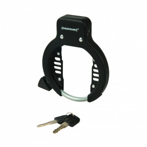 Antifurt pentru biciclete , 62 mm , otel , Silverline Bicycle Frame Lock - Img 1