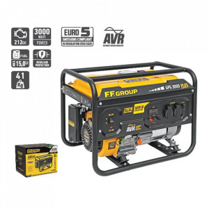 Áramfejlesztő, 3000W, 212 cc, AVR inverter, GPG3000, F.F. Group