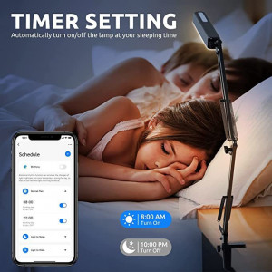 Asztali lámpa vezérlése telefonról, wi-fi, bluetooth, asztali bilincs, 3 színű LED SMD2835, dimmelhető, 3 színű LED SMD2835. - Img 4