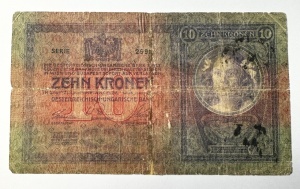 Bancnota Austro-Ungaria cu stampila “ Romania “ - 10 Korona - Img 2