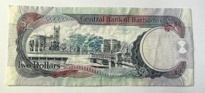 Bancnota Barbados - 2 Dollars - 2007 - Img 4