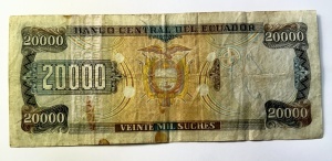 Bancnota Ecuador - 20000 Sucres 1997 - Img 2