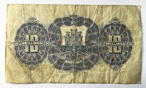 Bancnota Gibraltar - 10 Shillings 1942 - Img 2