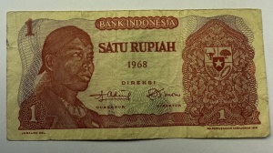 Bancnota - Indonezia - 1 Rupiah 1968 - Img 3