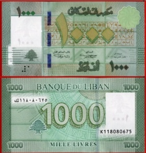 Bancnota Liban - 1000 Livres ( 2011-2016 )