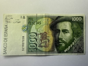 Bancnota Spania - 1000 Prsetas 1992