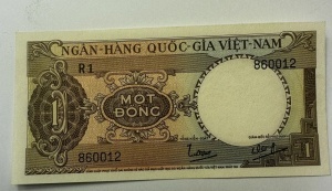 Bancnota - Vietnamul de Sud - 1 Dong ( 1964-1967 ) - Img 3