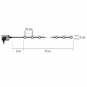 Bandă LED cu modele, 15 m - Img 4