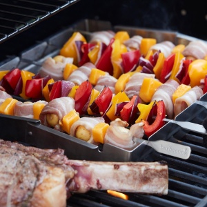 Barbecook BC-ACC-7017 suport pentru frigarui din oțel inoxidabil, 5 locuri - Img 2