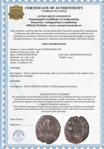 BASIL II and CONSTANTINE VIII ( 976-1025 ) - Moneda Medievala Bizantina - Img 3