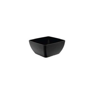 Bol pătrat din melamină, negru, 250x250x(h)120mm Fine Dine - Img 1