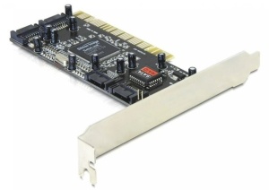 Bővítő 4 SATA port RAID kompatibilis, pci express slot, BULK termék - csomagolás nélkül, Delock 70154 - Img 2