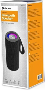 Boxa portabila, lumini LED RGB, 10W, NEGRU, Denver BTC-213B, produs resigilat - Img 3