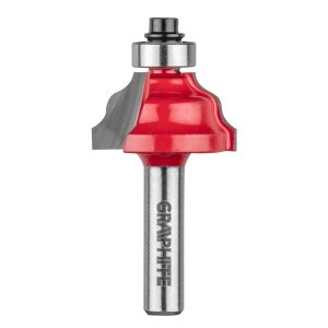 Burghiu freza pentru rotunjire decorativa, HM, 28.8x15.9mm, tija 8mm