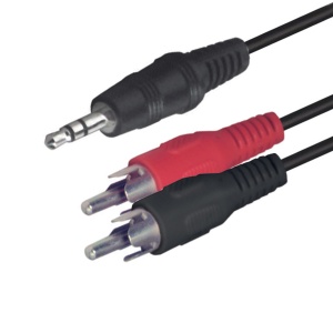 Cablu audio, mufă stereo 3,5 mm - 2 prize RCA, 1,5 m