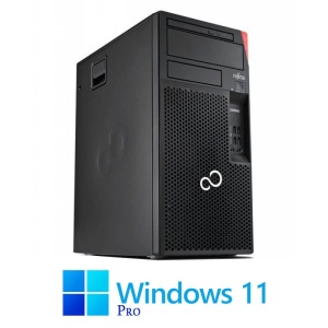 Calculatoare Fujitsu ESPRIMO P558, Intel Quad Core i3-8100, 256GB SSD, Win 11 Pro