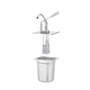 Capac cu dozator pentru recipiente GN, Hendi, GN 1/6, 180x165 mm - Img 2