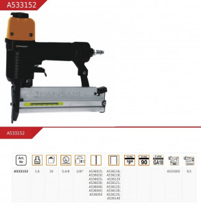 Capsator cuie - capse ,pneumatic pentru compresor , 5.4 - 8 bari Pansam - Img 2