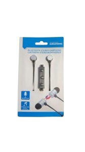 Casti audio stereo bluetooth, microfon incorporat, In-Ear, capete magnetice, telecomanda pe fir, ARGINTIU, Grundig