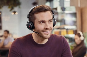 Casti profesionale call center, customer support, audio, Stereo, bluetooth, USB-C, negru, husa transport inclusa, Jabra Evolve2 65, second hand - Img 4