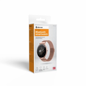 Ceas Smartwatch Denver SWC-394RG ROSE GOLD, Ecran AMOLED 1.32", curea metalica, Bluetooth Calling, autonomie pana la 5 zile - Img 2