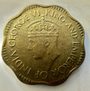 CEYLON - COLONIE BRITANICA - GEORGE VI - 2 CENTS 1944 - Img 2
