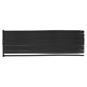 Coliere plastic EXTREME 3,6 × 150 mm, negru, 100 buc.